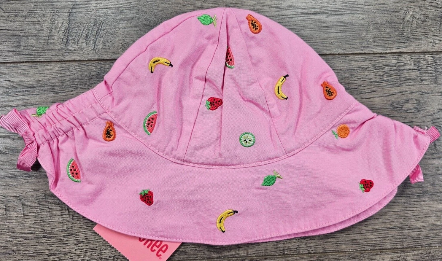 Baby Girl Clothes New Gymboree 0-12 Month Tutti Fruity Strap Bucket Hat