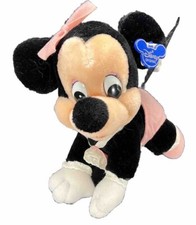 Baby Minnie Mouse Plush Crawling Ear & Tush Tags Disneyland Disney World 1984