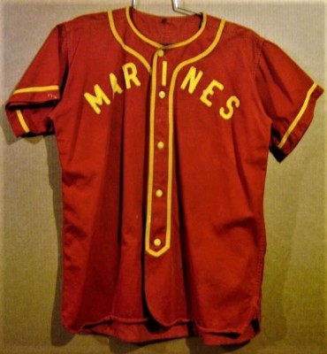 MARINES VINTAGE RED BASEBALL BUTTON-DOWN JERSEY | eBay