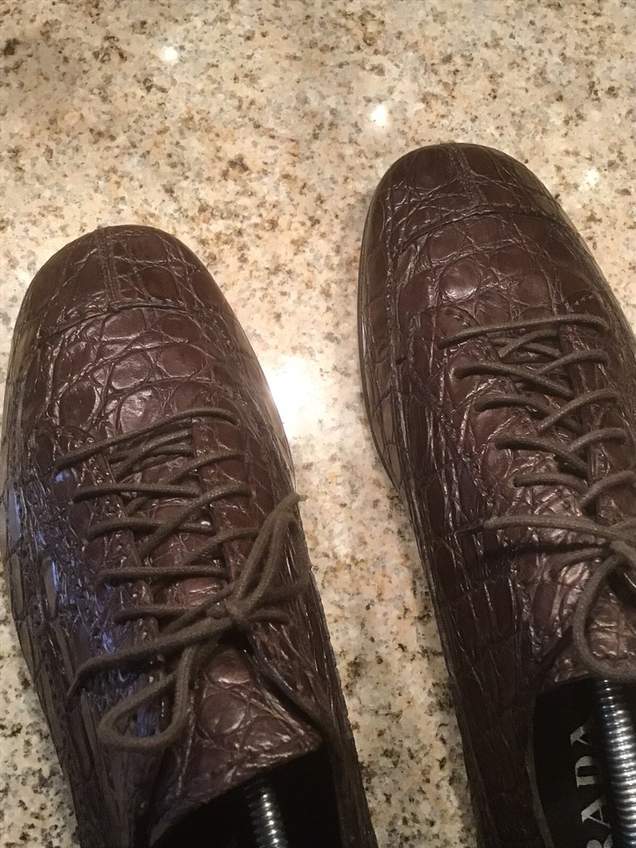 Exotic Appeal: Gator Prada Shoes