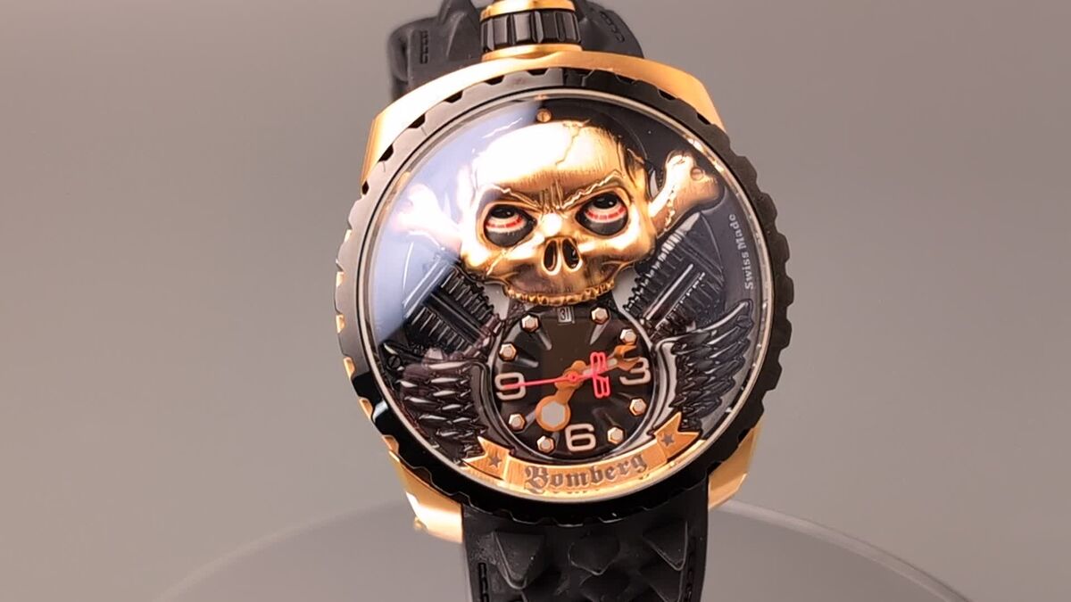 Rare BOMBERG BOLT-68 Skull Rider 250 pcs Limited Men's Rare BOMBERG BOLT-68 Skull Rider 250 pcs Limited Men's