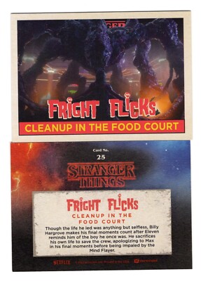2023 ZEROCOOL STRANGER THINGS FRIGHT FLICKS CLEANUP IN THE FOOD COURT CARD 25