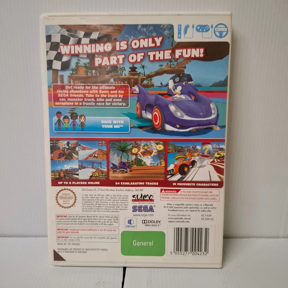 Nintendo Wii Sonic & Sega All-Stars Racing - Image 2 of 4
