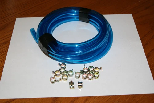 Clear Blue 1/4" (6mm) Polyurethane Fuel Line 5FT