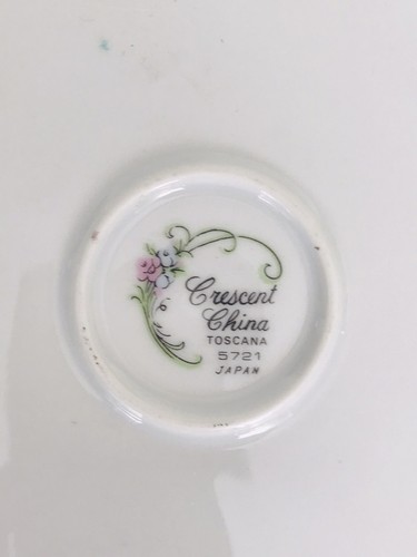Piatto rotondo Crescent China "Toscana" 12,25", bellissimi fiori selvatici, #5721 - Foto 5 di 12