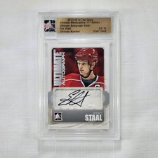 🔥 2011/12 ITG Ultimate Memorabilia 11th Edition 🔥 Eric Staal Auto /19 🔥
