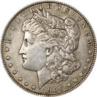 1900-O Morgan Silver Dollar - VAM 29A, Die Break At Date