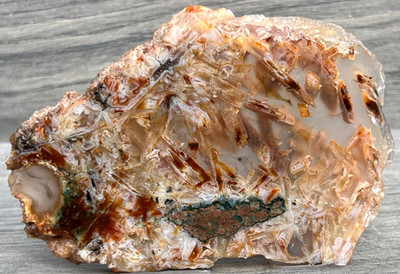 Turkish Stick Agate - North Ankara 3.7x2.5'' Agate Lapidary Rough Slab Cabbing T4