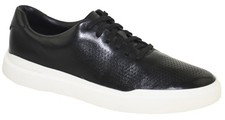 Cole Haan Men's GrandPr  Rally Laser Cut Sneaker Black Style C31219