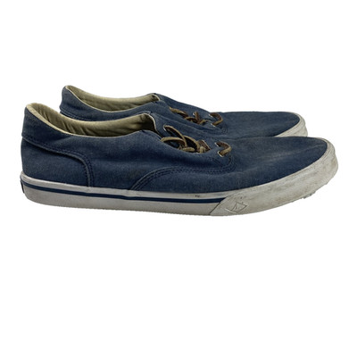 Sperry Top-Sider Shoes Mens Size 10.5 Blue Canvas Casual Lace Up Sneakers