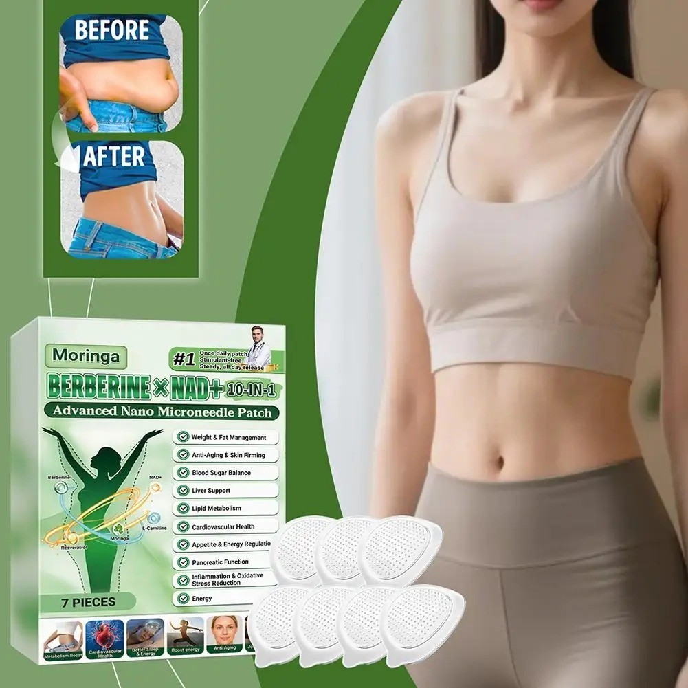 Moringa BERBERINE NAD+ 10-IN-1 パッチ 9個セット 50% OFF Moringa Berberine x NAD+ 10-in-1 Advanced Nano Microneedle