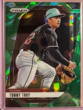 2024 Panini Prizm Tommy Troy #164 Green Cracked Ice Arizona Diamondbacks MLB