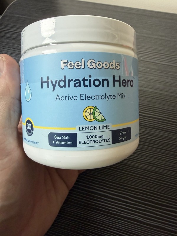 New Feels Good Hydration Hero Electrolytes Mix Lemon Lime 6.3oz