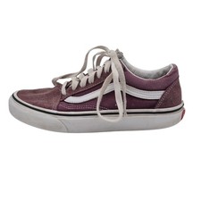 Vans Old Skool Shoes Womens Size 5 Purple Suede Canvas Low Top Skate Sneakers