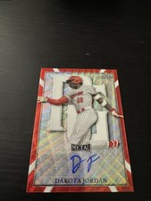 2021 LEAF METAL PERFECT GAME DAKOTA JORDAN AUTO RED WAVE REFRACTOR  #2/3