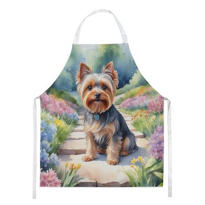Yorkshire Terrier Spring Path Apron Cooking Kitchen Server Baking Crafts