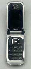 ⭐ NOKIA 6126 AT&T Black / Silver Flip Phone Vtg Handheld Cell Phone UNTESTED ⭐