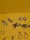 22 Pairs MCM Retro Vintage Fun Pierced Earrings Rhinestones Faux Pearls Beaded — photo 3