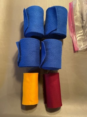 54 piece lot horse polo wraps/bandages bulk schooling barn pack