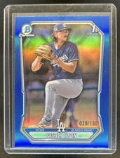 2026 Bowman Patrick Copen Chrome Blue Refractor 1st Prospect #/150 Dodgers