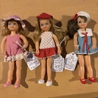 Lot of 3 Vintage Mattel Tuttis 1965-66 all original outfits