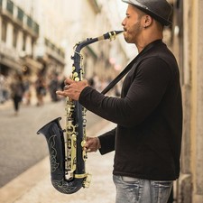 Professional Alto Eb Saxophone Sax Black w/ Case Mouthpiece  Accessories