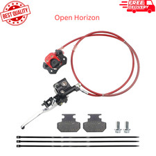 "Kit Pinza Freno a Disco Idraulica Posteriore per 50cc-150cc ATV Quad, Rosso"