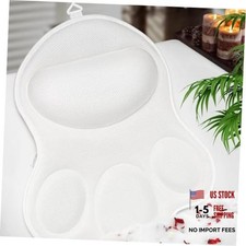 Bath Pillows for Tub Neck and Back Support - Upgraded Non-Slip Rubber White