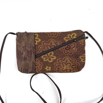 Maruca Tomboy Crossbody Bag Floral Tapestry Handbag Handmade