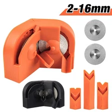 Multipurpose Portable Drill Bit Grinder Blade Sharpener Tool + 2 Grinding Wheels
