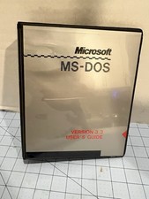 1987 Microsoft MS-DOS 3.3 Operating System Software EMPTY Binder Manual