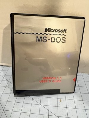 1987 Microsoft MS-DOS 3.3 Operating System Software EMPTY Binder Manual