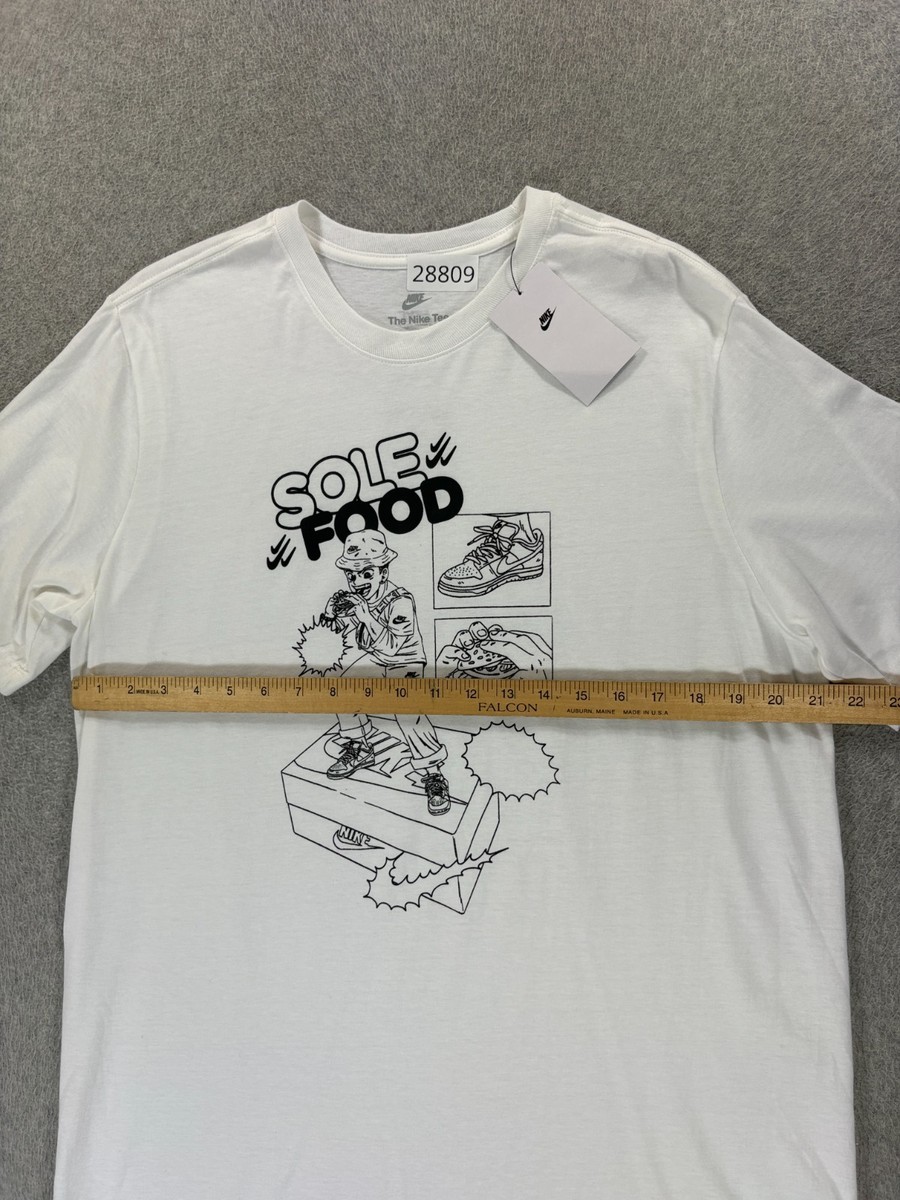 NWT Nike SOLE FOOD Short Sleeve Crew Tee Shirt (Men's Large) White