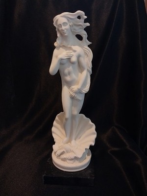 Aphrodite Goddess of Love Venus Emerging from the shell Marble Finish Statue