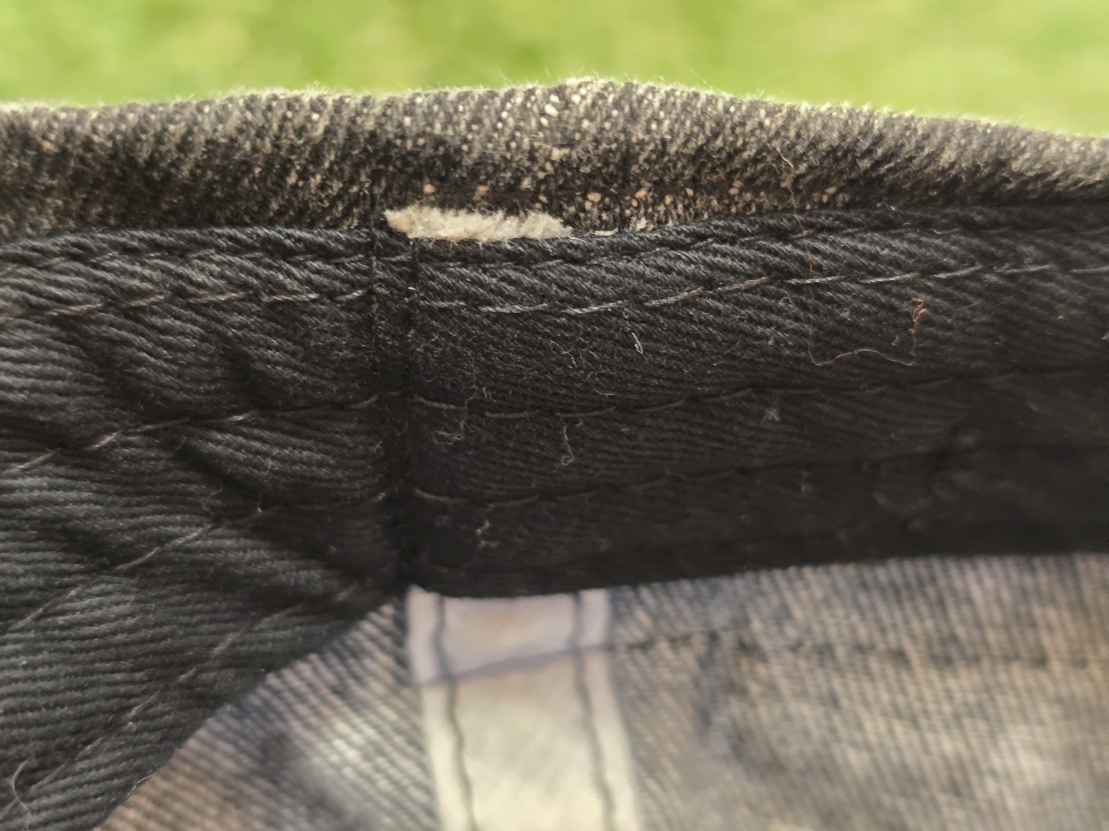 2016 Authentic Jon Stan Grey Denim Distressed Hat… - image 14