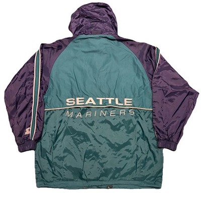 Vintage 90s Seattle Mariners Starter Jacket Windbreaker Teal Navy