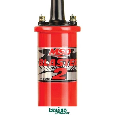 Red High-Performance Ignition Coil MSD 8202 Blaster 2 for 6 & 7 Series Ignition