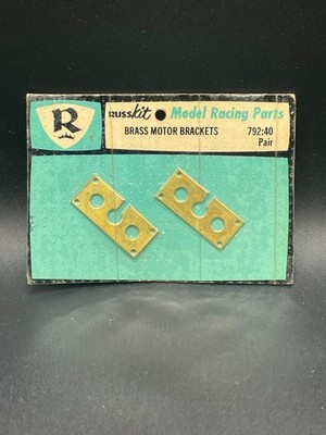 RussKit 792-40 Brass Motor Brackets Vintage Slot Car