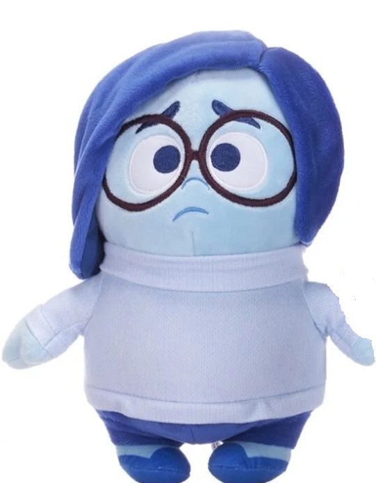 Inside Out 2 Plush Sadness Feeling Height 25cm Original Disney Pixar