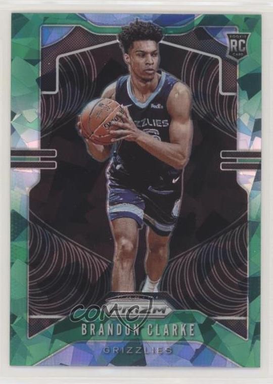 2019-20 Panini Prizm Rookie Green Ice Prizm Brandon Clarke #266 Rookie RC s9z