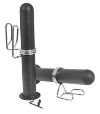 2x Adattatore Bilanciere Da 25mm A 50mm Per Dischi Olimpionici Con Fermadischi