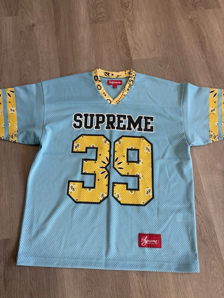 SUPREME メッシュJersey サイズs ネイビー　yellow Supreme Mesh Blue Activewear Tops for Men for sale | eBay