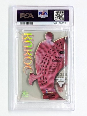 1998-99 Skybox E-X Century #47 Toni Kukoc PSA 9 Chicago Bulls HOF 