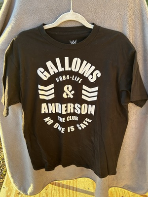 #ad Official WWE The Club Gallows and Anderson quot;No One Is Safequot; Vintage L T Shirt W1 $12.00