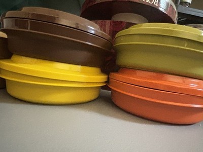NEW Old Stock Tupperware 1970s Party Susan Complete Set With Original Box 1406