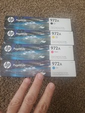 GENUINE 4-Pack HP 972A  BK/M/Y/C PageWide Cartridges SEALED Boxes 2025 READ! #3