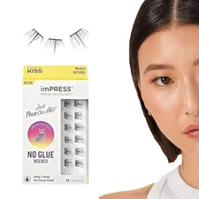 KISS  False Eyelashes, Lash Clusters, Falsies, Modern Natural', 12mm-14mm, 