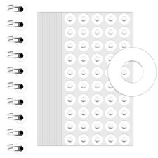 4000 PCS Self-Adhesive Hole Reinforcement Stickers, 1/4" Diameter Punch...