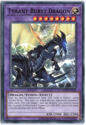 Yugioh - Tyrant Burst Dragon LEDD-ENA38 Unlimited - Legendary Dragon Decks (2020