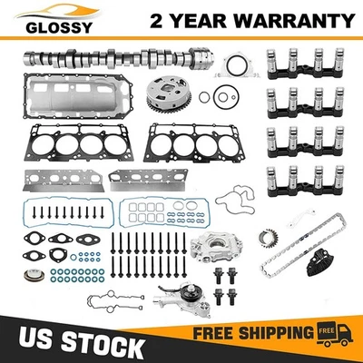 5.7L HEMI MDS Lifters Timing Camshaft Pumps Kit For Ram 1500 09-15 V8 53022263AF - Bild 1 von 4